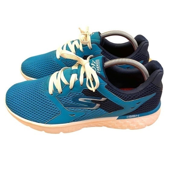 Women's Skechers Go Run 400 5 Generation Training shoe blue teal size Women's 10 - Picture 8 of 9